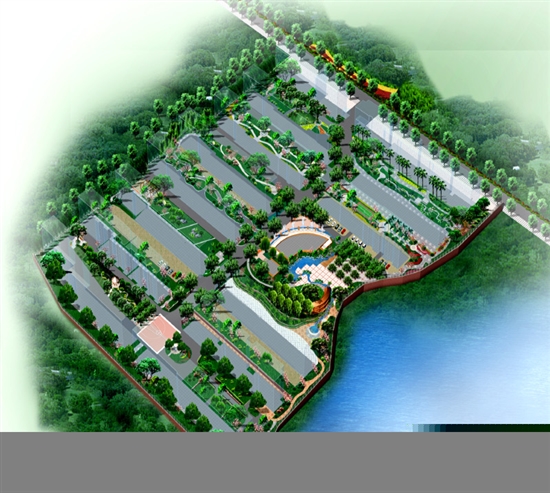 綠蔭家園園林景觀設(shè)計鳥瞰圖
